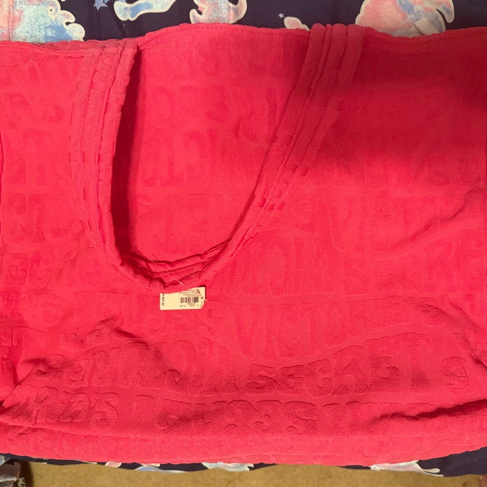 Victoria's Secret Hot Pink Logo-Embossed Tote